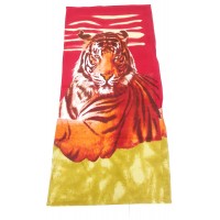 TIGER THEME COTTON BLENDED CARTOON BATH TOWEL PACK OF 1 