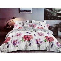 DOUBLE BED NIGHT GLOW FLORAL DESIGNER BDESHEET WITH 2 PILLOW COVERS