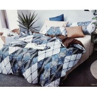 Curv Triangle pattern King Size Pure Cotton Bedsheet With 2 Pillow Covers - 10X10 Feet