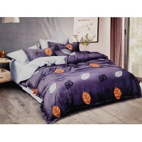 Leafy Prited Trendy Designer Bedsheet With 2 Pillow Covers Set For Double Bed