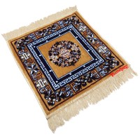   Velvet Pooja Aasan / Meditation Mat / Prayer Mat / Multipurpose Velvet Rug - Pack of 2