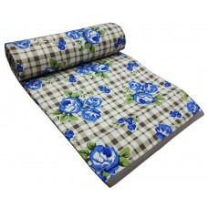 Pack Of 1 Pure Cotton Floral Reversible Dohar/Duvet/Ac Blanket For Single Bed 