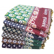 FLORAL SMALL DESIGN LARGE SIZE PURE COTTON SOLAPURI CHADDAR BLANKET FOR DOUBLE BED PACK OF 1
