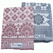 COMBO SET OF ECONOMICAL SOLAPURI CHADDARS IN FLORAL DESIGN - PACK OF 2